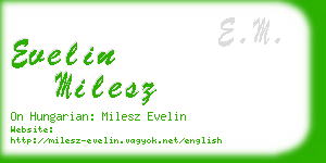 evelin milesz business card